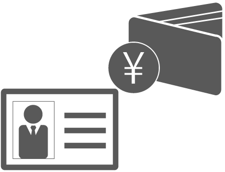 身分証と現金